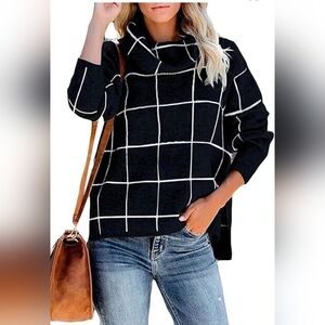 Kirundo Xl Navy Cowl Neck Long-sleeve Pullover Non-itchy Sweater